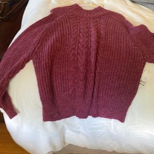 maroon time and tru sweater